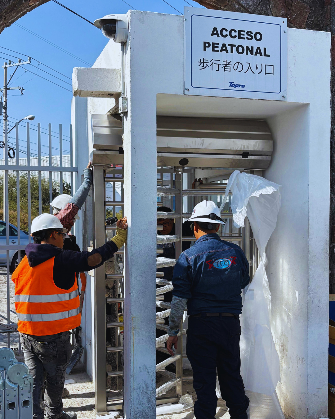 Integración de torniquete de acceso TECI